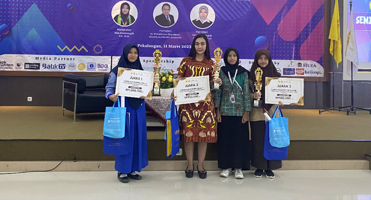 SMK Bhumi Phala Parakan meraih juara 1 Accounting League se-Jawa Tengah